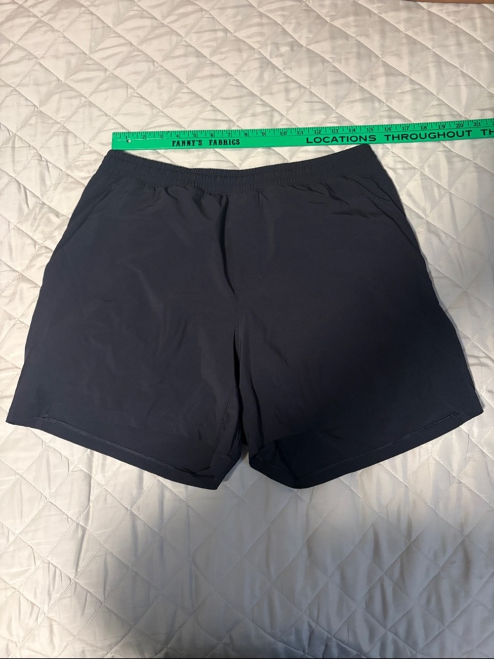 lululemon athletica Black Performance Shorts with Subtle Side Slit